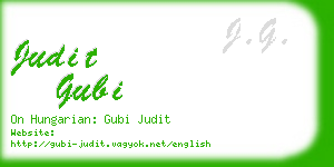 judit gubi business card